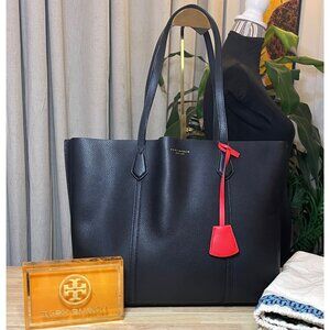 AUTHENTIC TORY BURCH BLACK PERRY SHOULDER BAG